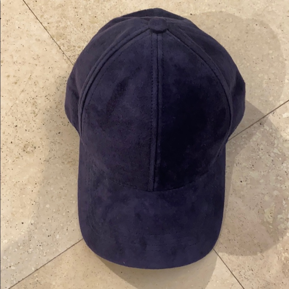 Dark blue suede hat NEVER WORN